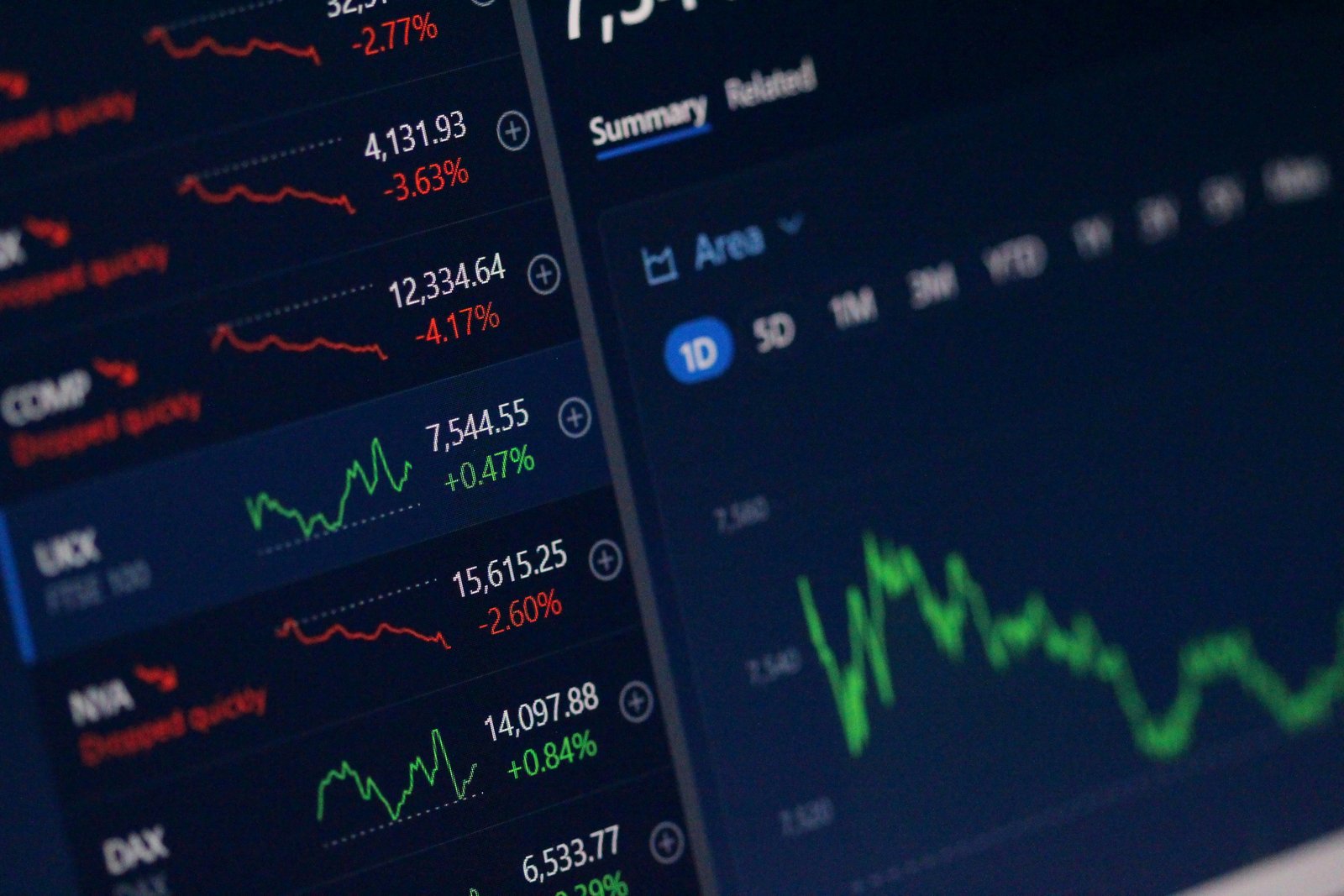Mainboard IPO vs SME IPO — stock exchange trading screen